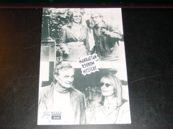 9754: Manhattan Murder Mistery ( Woody Allen ) Diane Keaton, Jerry Adler, Lynn Cohen, Anjelica Huston, Alan Alda,