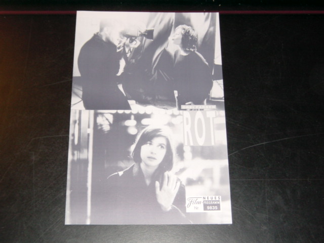 9835: Drei Farben - Rot ( Krzysztof Kieslowski ) Jean Louis Trintignant, Irene Jacob, Frederique Feder, Jean Pierre Lorit,