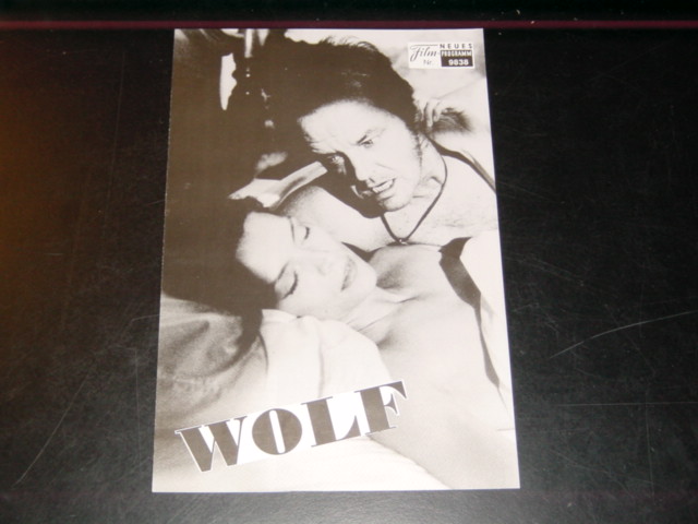 9838: Wolf ( Mike Nichols ) Jack Nicholson, Michelle Pfeiffer, Kate Nelligan, James Spader, Richard Jenkins, Christopher Plummer, Eileen Atkins,