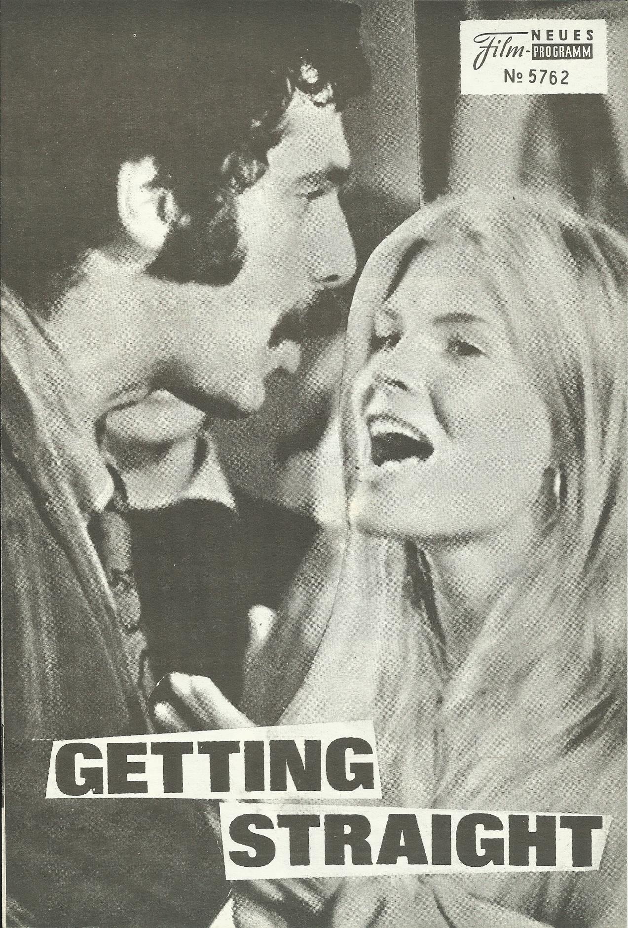5762: Getting Straight ( Richard Rush ) ( 1. Auflage rau ) Candice Bergen, Elliot Gould, Robert F. Lyons, Jeff Corey,