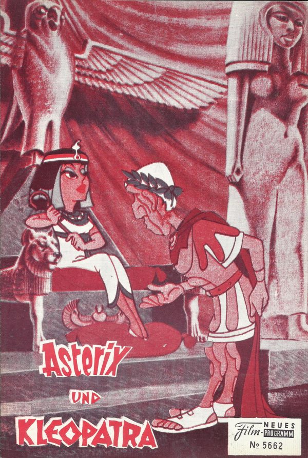 5662: Asterix und Kleopatra, ( Rene Goscinny & Albert Uderzo ) ( rot blau glatt )