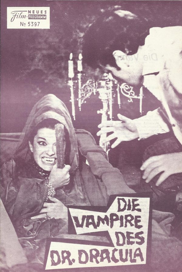 5397: Die Vampire des Dr. Dracula ( Enrique L. Equliuz ) ( 1. Auflage violett ) Paul Naschy, Diane Konopke, Aurora de Alba, Rosanna Yanni,