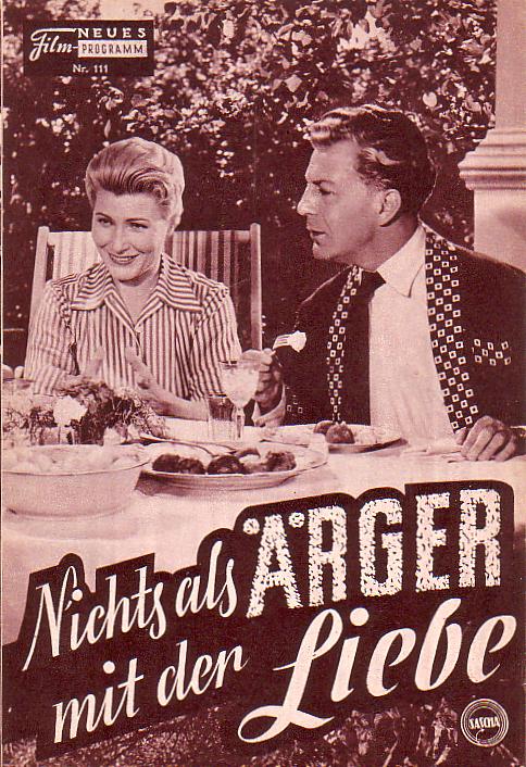 111: Nichts als Ärger mit der Liebe (Thomas Engel) Winnie Markus, Walter Giller, Victor de Kowa, Sonja Ziemann, Helmi Mareich, Beppo Brem, liesl Karlstadt, Ursula Herking, Lucie Neudecker, Herta Maria Perschy