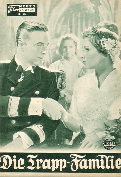 126, Die Trapp Familie (Wolfgang Liebeneiner) ( grün ) Ruth Leuwerik, Maria Holst, Hans Holt, Josef Meinrad, Friedrich Domin, Hilde von Stolz, Gretl Theimer, Franz Muxeneder, Liesl Karlstadt, Karl Ehmann, Agnes Windeck, Alfred Balthoff, Hans Schumm