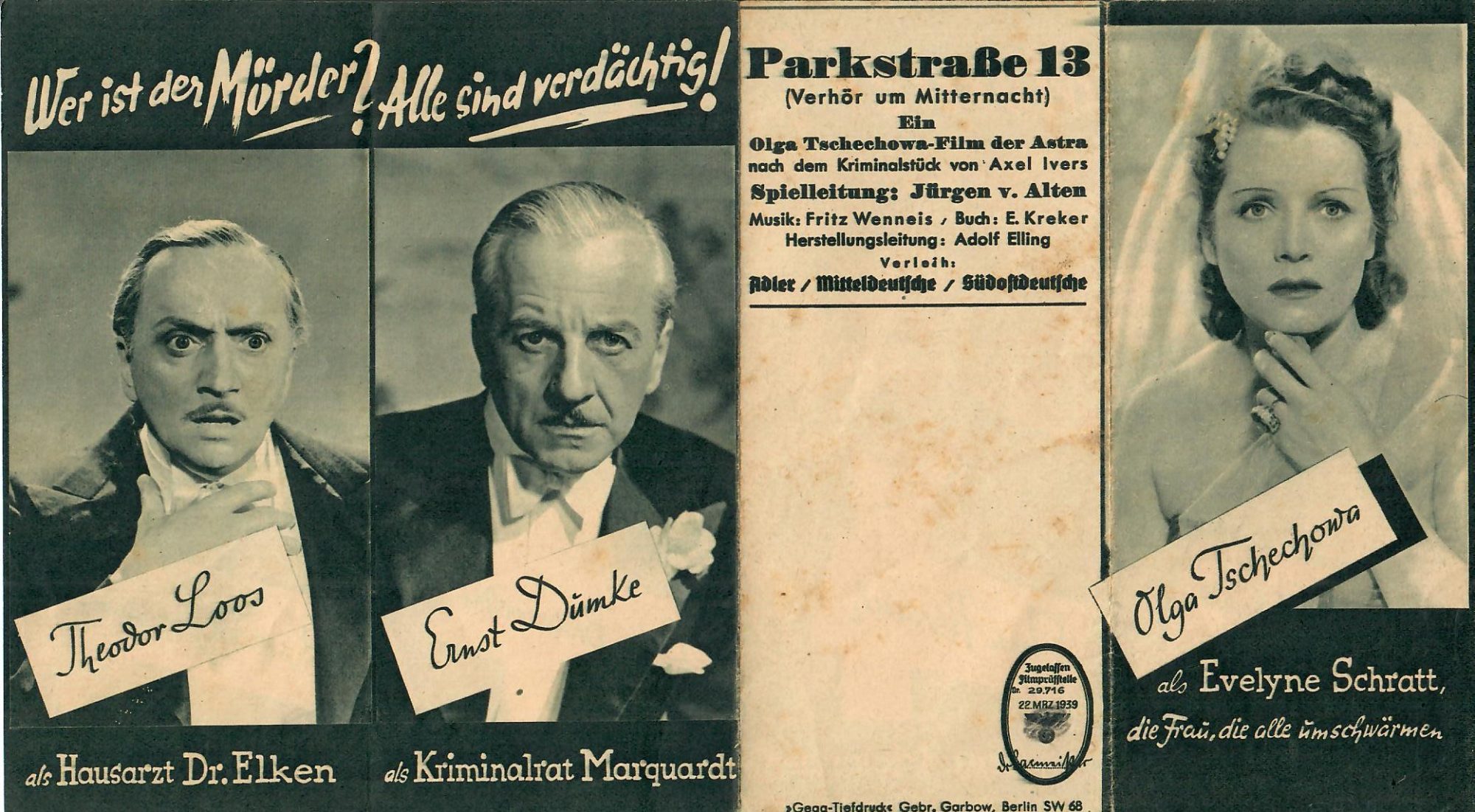 Parkstraße 13 Olga Tschechowa Ivan Petrovich