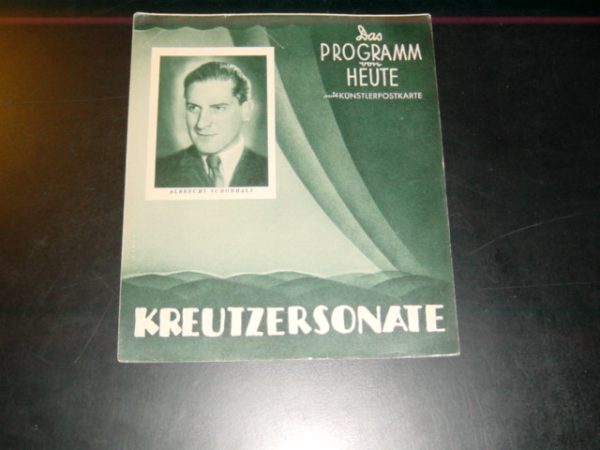 1081: Kreutzersonate, Albrecht Schönhals, Lil Dagover,
