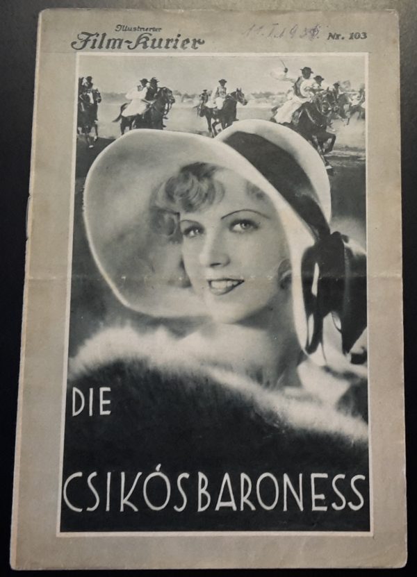 IFK: Nr: 103 : Die Csikosbaroness, Gretl Theimer, Paul Vincenti,