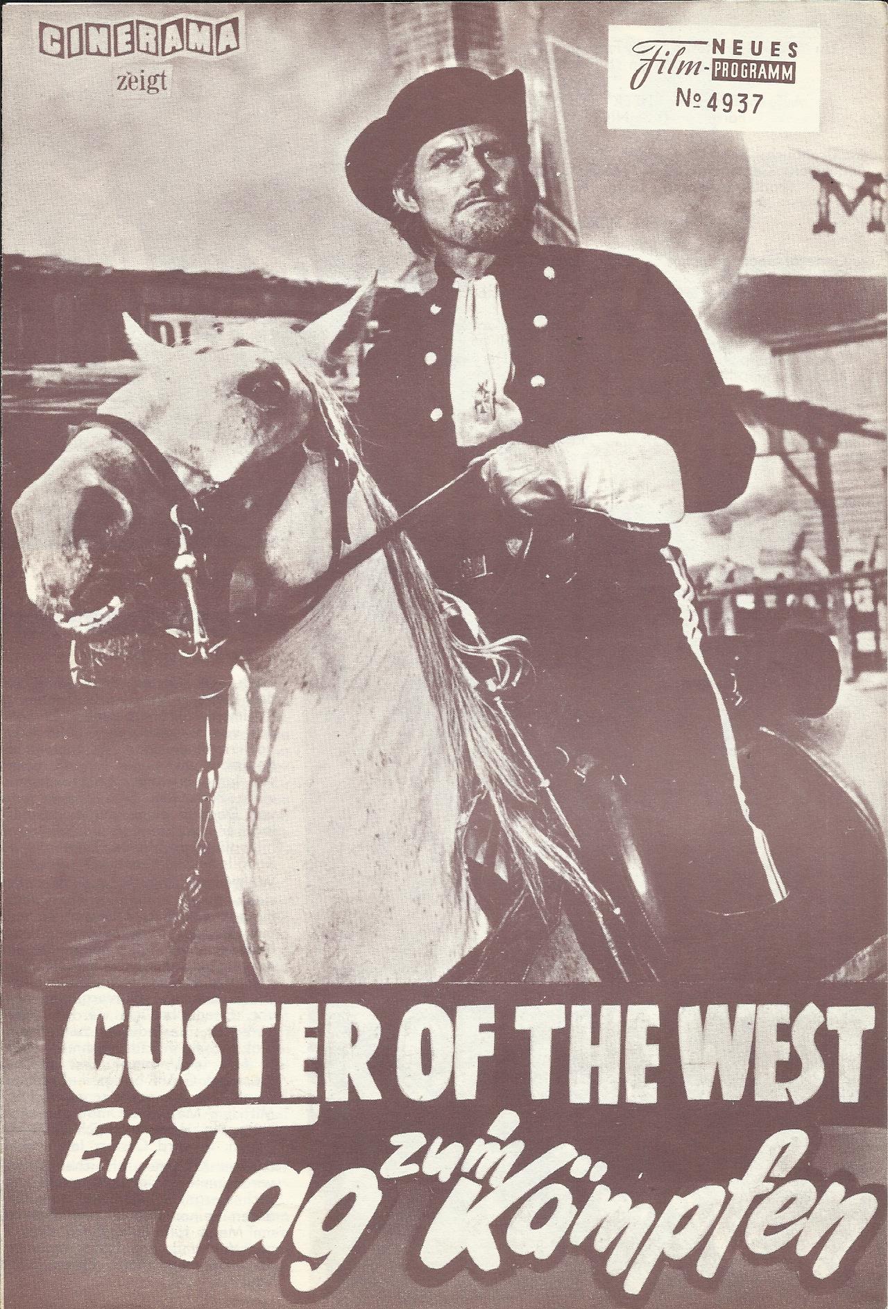 4937: Custer - Ein Tag zum Kämpfen ( Robert Siodmak ) Robert Shaw, Robert Ryan, Mary Ure, Jeffrey Hunter, Ty Hardin, Robert Hall,