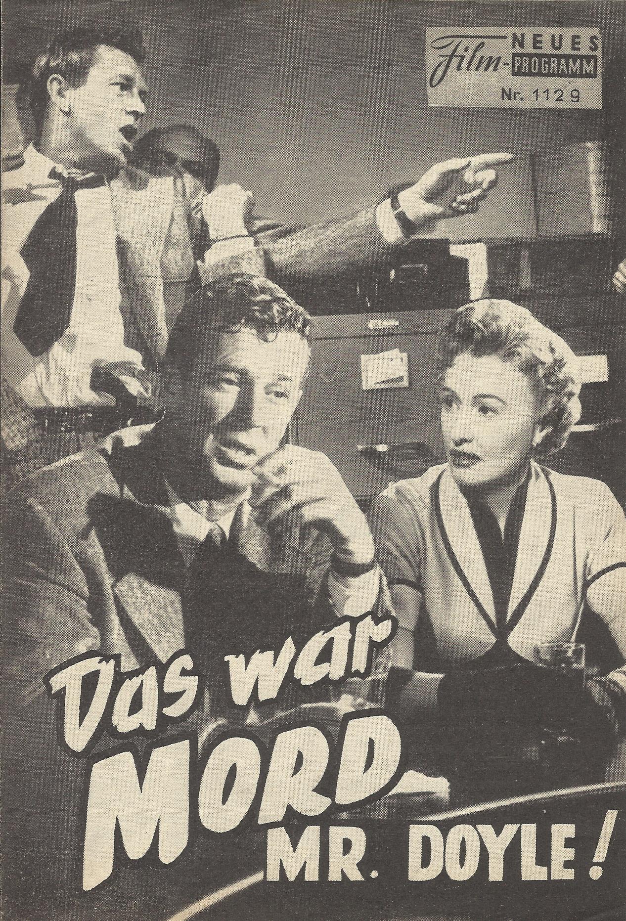1129: Das war Mord Mr. Doyle! (Gerd Oswald) Barbara Stanwyck, Fay Wray, Sterling Hayden, Raymond Burr, Royal Dano, Virginia Grey, Dennis Cross, Robert Griffin