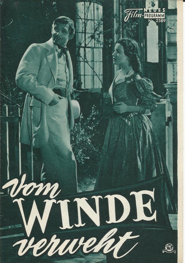 2589: Vom Winde verweht ( Victor Fleming ) Vivien Leigh, Clark Gable, Olivia de Havilland, Leslie Howard