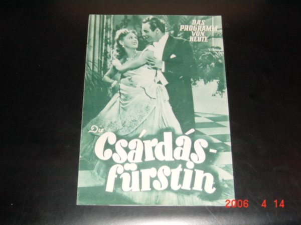 100: Die Csardasfürstin, Marika Rökk, Johannes Heesters,