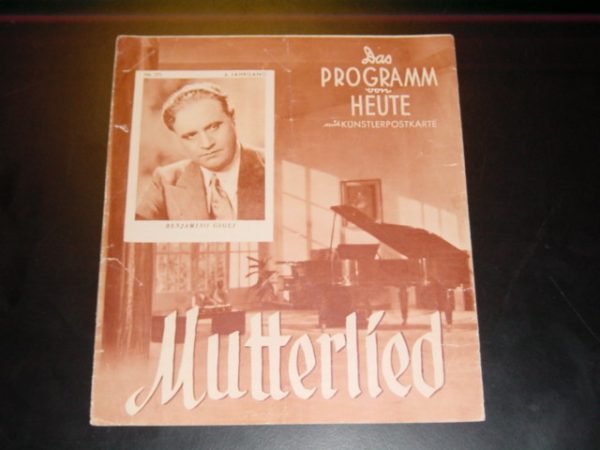 1234: Mutterlied, Benjamino Gigli, Maria Cebotari, Hans Moser,