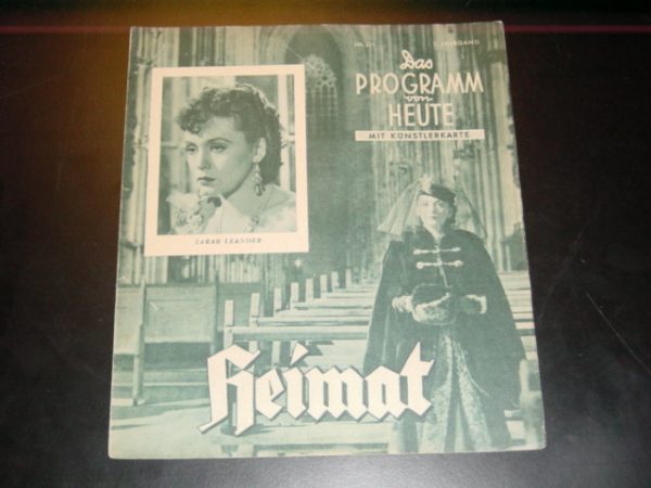 1284: Heimat, Zarah Leander, Heinrich George, Paul Hörbiger,