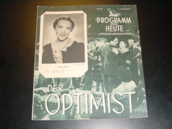 1370: Der Optimist, Henny Porten, Viktor de Kowa, E. Elster,