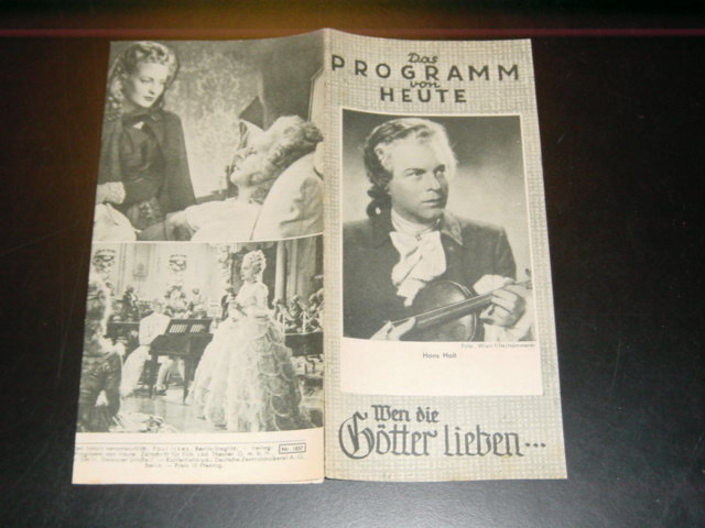 1857: Wem die Götter lieben .., ( W. A. Mozart ) Hans Holt,