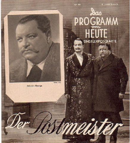 1624: Der Postmeister, Heinrich George, Hilde Krahl, Hans Holt,