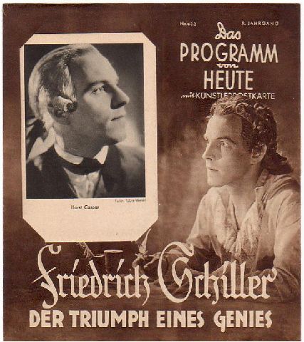 1695: Friedrich Schiller, Horst Caspar, Heinrich George,