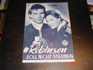 Robinson soll nicht sterben, NFP. Nr: 260 Wien