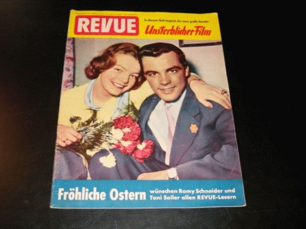 Revue 1956/13: Romy Schneider & Toni Sailer Cover !