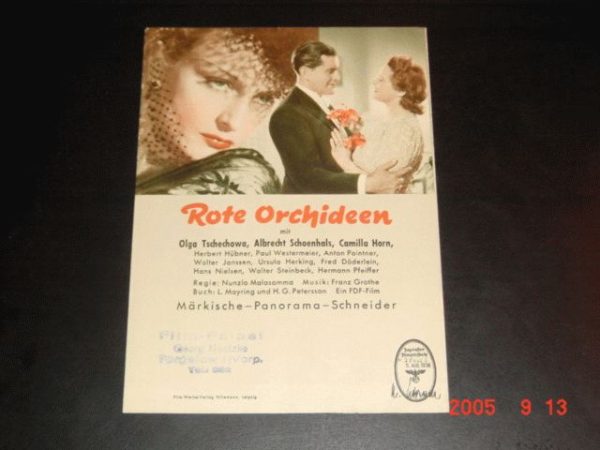Rote Orchideen, Olga Tschechowa Camilla Horn Hans Nielsen