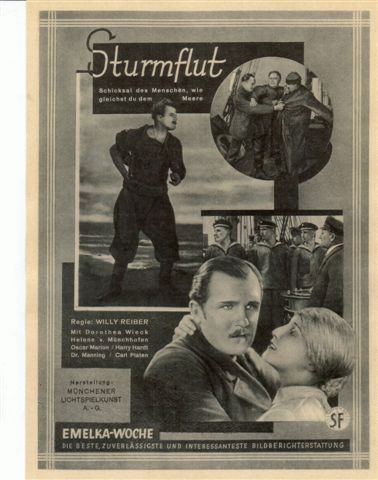 Sturmflut, Dorothea Wieck, Harry Hardt, Oscar Marion,