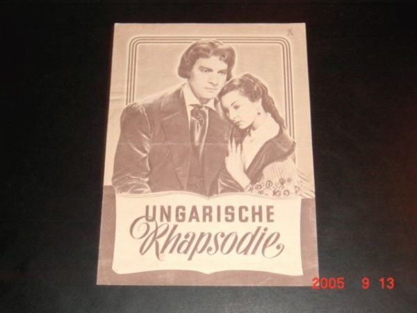 Ungarische Rhapsodie, Willy Fritsch Paul Hubschmid