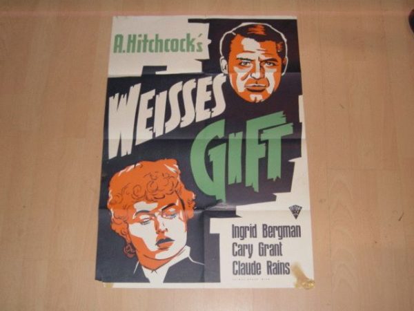 Weisses Gift ( Alfred Hitchcock ) Cary Grant, Ingrid Bergman,