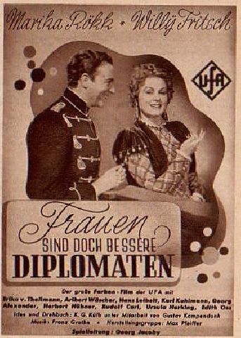 Frauen sind doch bessere Diplomaten, Marika Rökk, (KV )