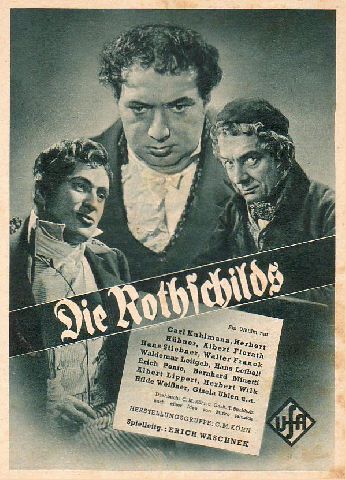 Die Rothschilds ( Judaiika ) Erich Ponto Gisela Uhlen Klein Plak