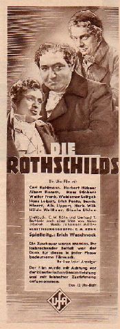 Die Rothschilds ( Judaiika ) Erich Ponto, Gisela Uhlen, LV.