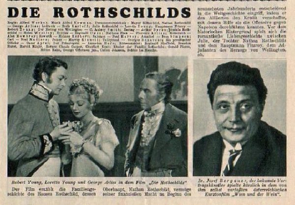 Die Rothschilds ( Judaiika ) Erich Ponto, Gisela Uhlen, KL.