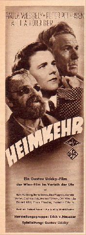 Heimkehr, Paula Wessely, Peter Petersen, Attila Hörbiger, LFkl.