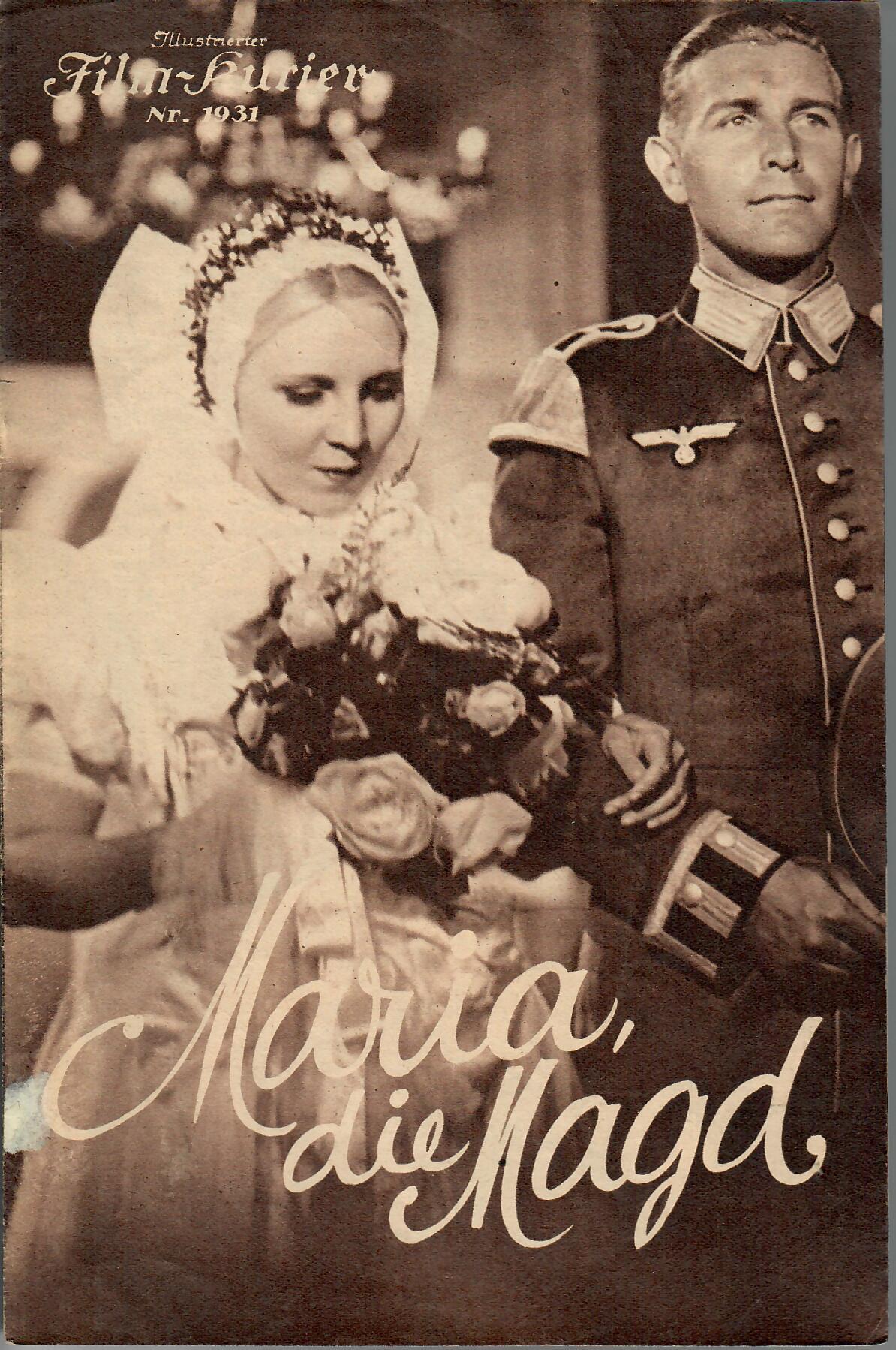 1931: Maria die Magd ( Veit Harlan ) Hilde Körber, Hilde Hildebrand, Alfred Abel, Will Dohm, Wolfgang Kieling,