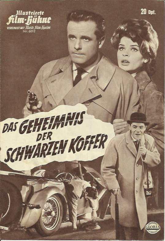 6012: Das Geheimnis der schwarzen Koffer ( Brian Edgar Wallace ) Joachim Hansen, Senta Berger, Hans Reiser, Peter Carsten, Chris Howland, Helga Sommerfeld,