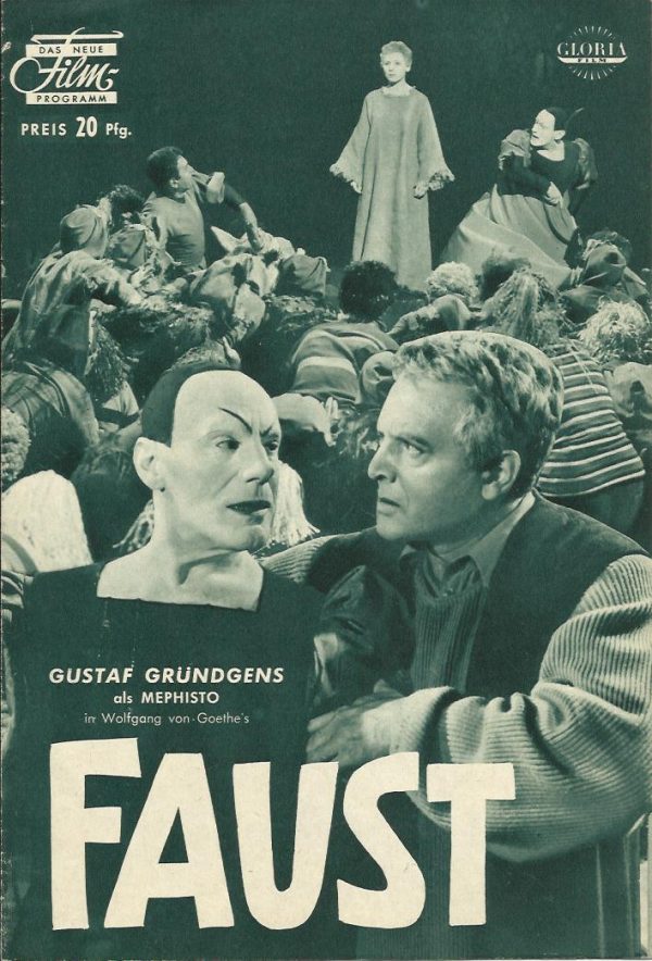 Faust ( Mephisto ) ( Goethe ) Gustaf Gründgens, Will Quadflieg, Ella Büchi, Elisabeth Flickenschildt, Heinz Reincke,