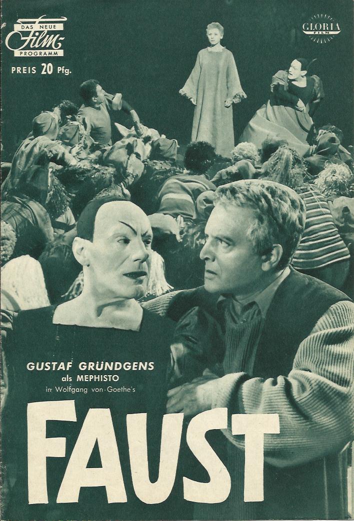 Faust ( Mephisto ) ( Goethe ) Gustaf Gründgens, Will Quadflieg, Ella Büchi, Elisabeth Flickenschildt, Heinz Reincke,