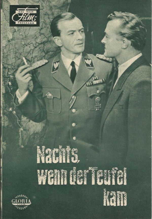 Nachts wenn der Teufel kam, Claus Holm, Mario Adorf, Hannes Messmer, Peter Carsten, Carl Lange, Werner Peters, Annemarie Düringer, Walter Janssen, Monika John,