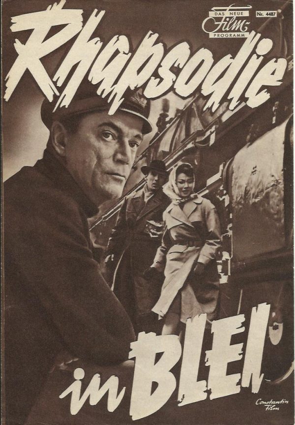 Rhapsodie in Blei ( Long distance ) Eddie Constantine, Dawn Addams, Marius Goring, Nadine Tallier, Christopher Lee,