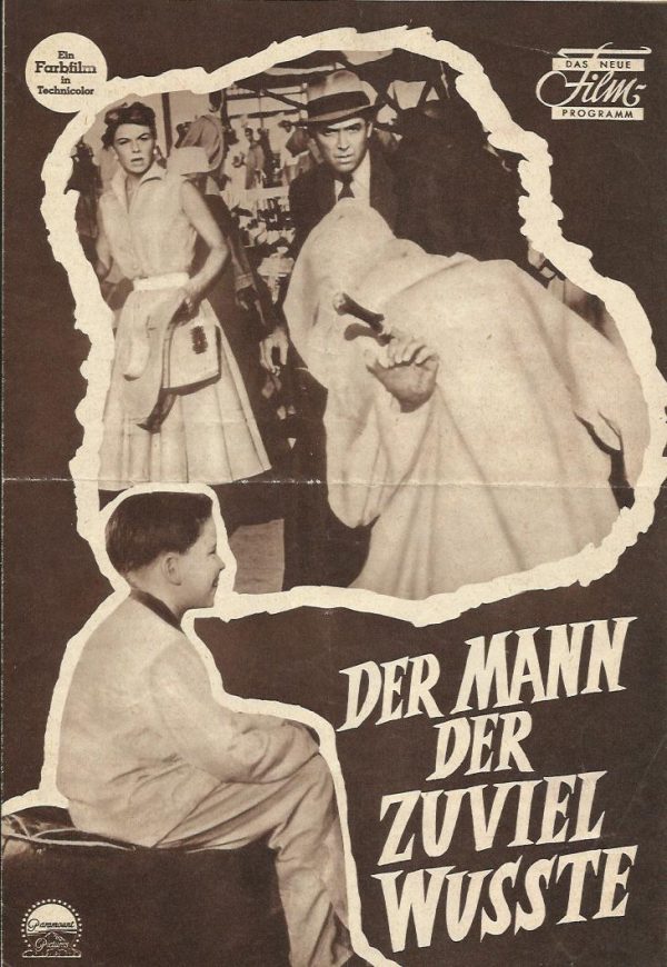 Der Mann der zuviel wusste ( Alfred Hitchcock ) James Stewart, Doris Day, Brenda DeBanzie, Bernhard Miles, Daniel Gelin,