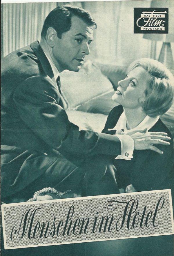 Menschen im Hotel, O. W. Fischer, Michele Morgan, Heinz Rühmann, Sonja Ziemann, Gert Fröbe, Dorothea Wieck, Siegfried Schürenberg,