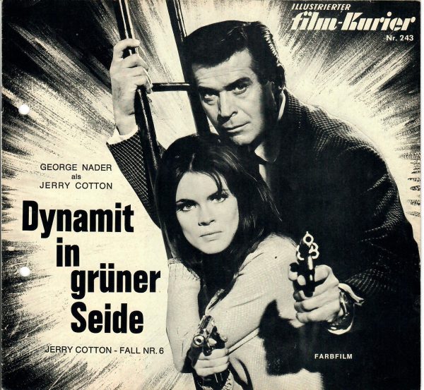 243: Jerry Cotton: Dynamit in grüner Seide, Georg Nader, Heinz Weiss, Silvie Solar, Claus Holm, Günther Schramm, Dieter Eppler, Käthe Haack, Carl Möhner,