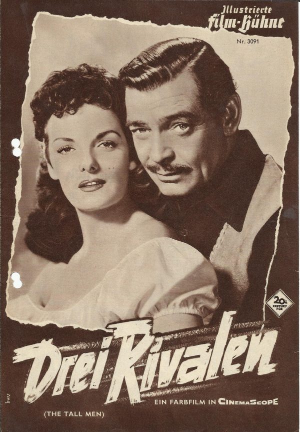 3091: Drei Rivalen ( the tall men ) Clark Gable, Jane Russell, Robert Ryan, Cameron Mitchell, Juan Garcia,