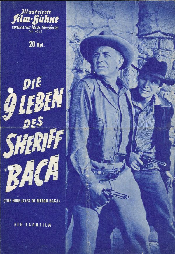 6522: Die 9 Leben des Sheriff Baca ( The nine lives of elfego baca ) ( Norman Foster ) Robert Loggia, Robert F. Simon, Lisa Montell, Nestor Paiva, Leonard Strong, Charles Maxwell, Linc Foster, Rico Alaniz
