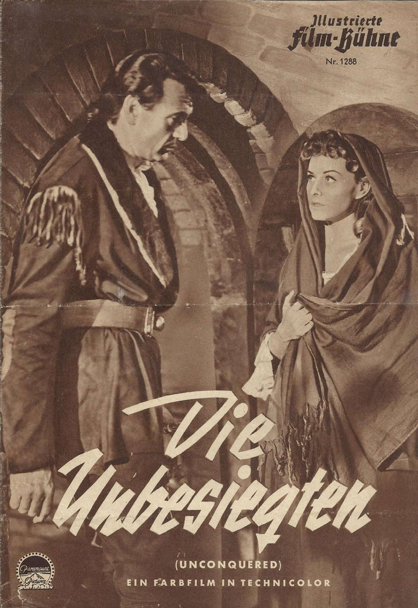 1288: Die Unbesiegten (Cecil B. DeMille) Gary Cooper, Paulette Goddard, Howard da Silva, Boris Karloff, Cecil Kellaway, Ward Bond