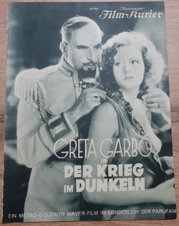 1082: Der Krieg im Dunkeln (Fred Niblo) Greta Garbo, Conrad Nagel, Gustav von Seyffertitz, Albert Pollet, Edward Conelly