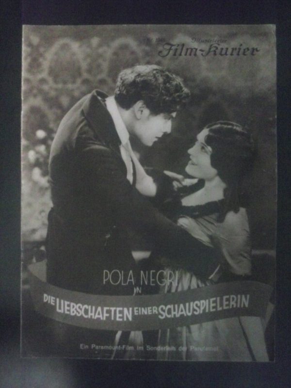 1045: Die Liebschaften einer Schauspielerin (Rowland V. Lee) Pola Negri, Nils Asther, Richard Tucker, Philip Strange, Paul Lukas, Nigel de Brulier