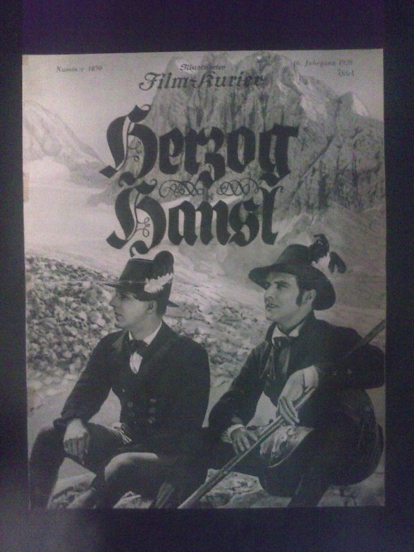 1050: Herzog Hansl ( Erzherzog Johann & die Postmeistertochter ) Igo Sym, Werner Pittschau, Xenia Desni, Karl Auen, Max Maximilian, Paul Biensfeld, Hans Hommy, Paul Askonas