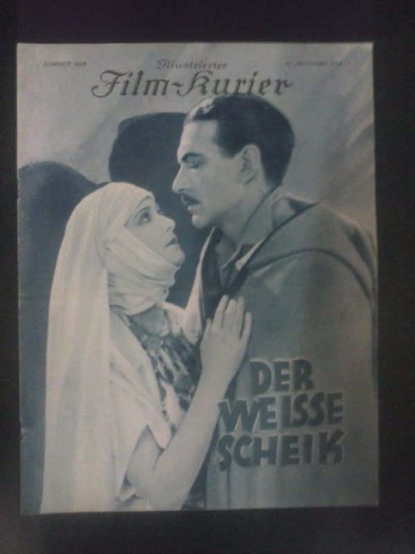 1058: Der weiße Scheik (Harley Knoles) Lilian Hall- Davis, Jameson Thomas, Warwick Ward, Clifford Mac Laglan, Gibb Mc Laughlin, Forrester Harvey, Julie Suedo