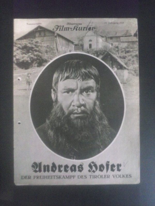 1259: Andreas Hofer ( Freiheitskampf Tirol ) ( Hanns Prechtl ) Fritz Greiner, Maly Deischaft, Rolf Pinegger, Grit Haid, Oskar Marion, Carl de Vogt, Karl Reidlbach, Georg John, Franz Stein, Max Reichlmair, Adolf Grall, Hermann Pfanz