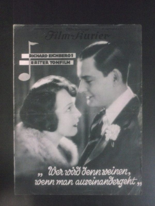 1219: Wer wird denn weinen, wenn man auseinandergeht ( Richard Eichberg ) Paul Morgan, Antonie Jaeckel, Lottina Baart, Harry Halm, Szöke Szakall, Dina Gralla, Paul Hörbiger, Vera Voronina, Gerhard Pechner